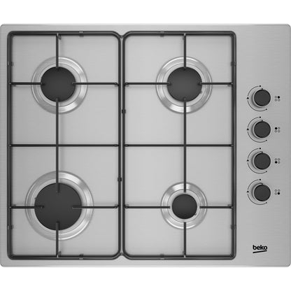 Placa a Gás Beko HIGG 64103 SXN | 7900W, Gás LPG, 58cm