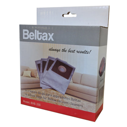 Sacos p/ Aspirador BELTAX BVB200 | 4 unidades, 3L, Compatível BVC1300
