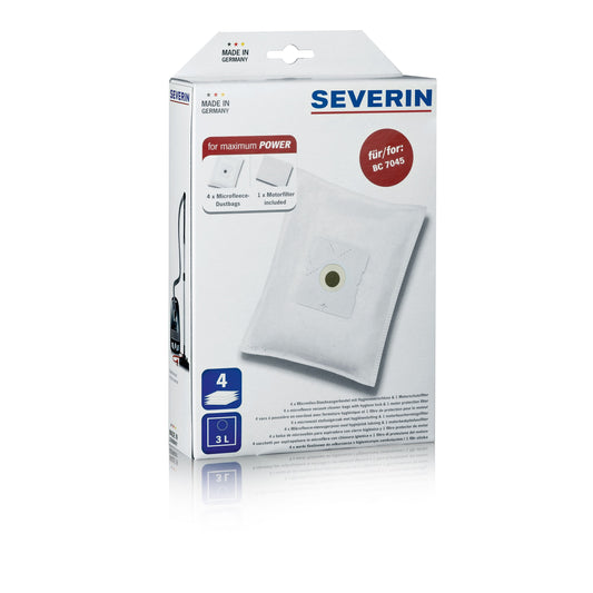 Sacos Aspirador Severin SB 7218 | 4 unidades, 3L, Micro fibra