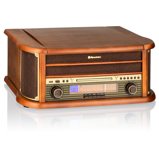 Gira-discos Roadstar HIF1993BT | Vinil, CD, Bluetooth, Rádio FM