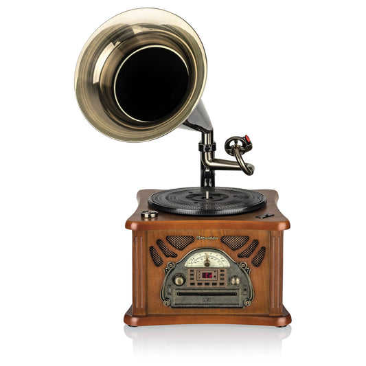 Leitor de Vinil Roadstar HIF1850TUMPK | Rádio AM/FM, CD, USB