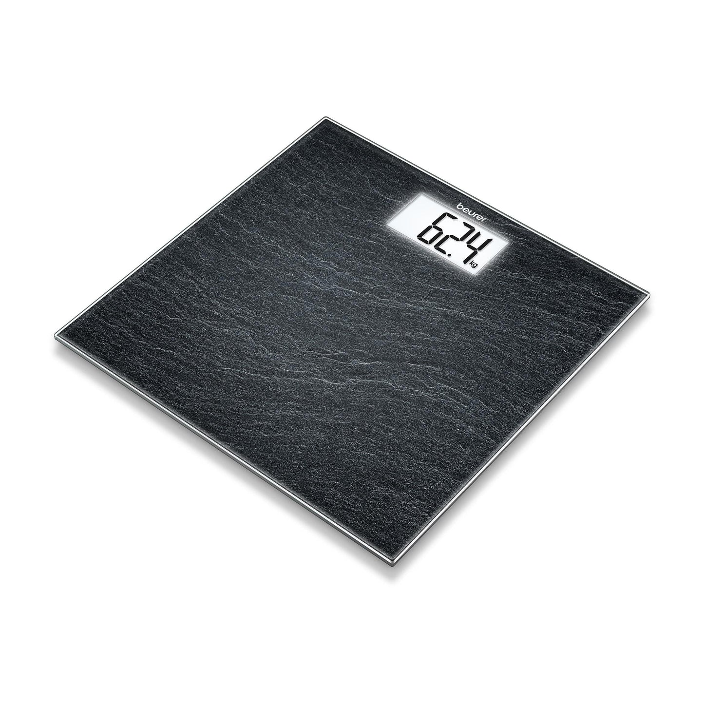 Balança WC Beurer GS 203 SLATE | 150 Kg, LCD, 30x30 cm