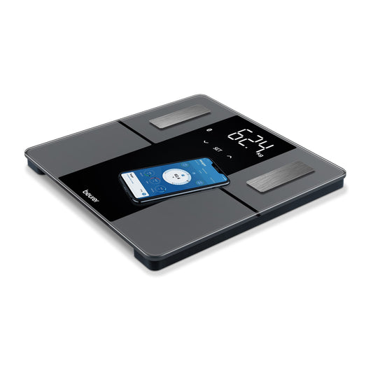 Balança Diagnóstico Beurer BF500 | Bluetooth, 180kg, Vidro