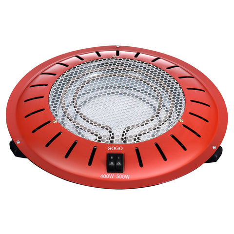 Braseiro Sogo CALSS18280 | 900W, 2 Resistências, Metal
