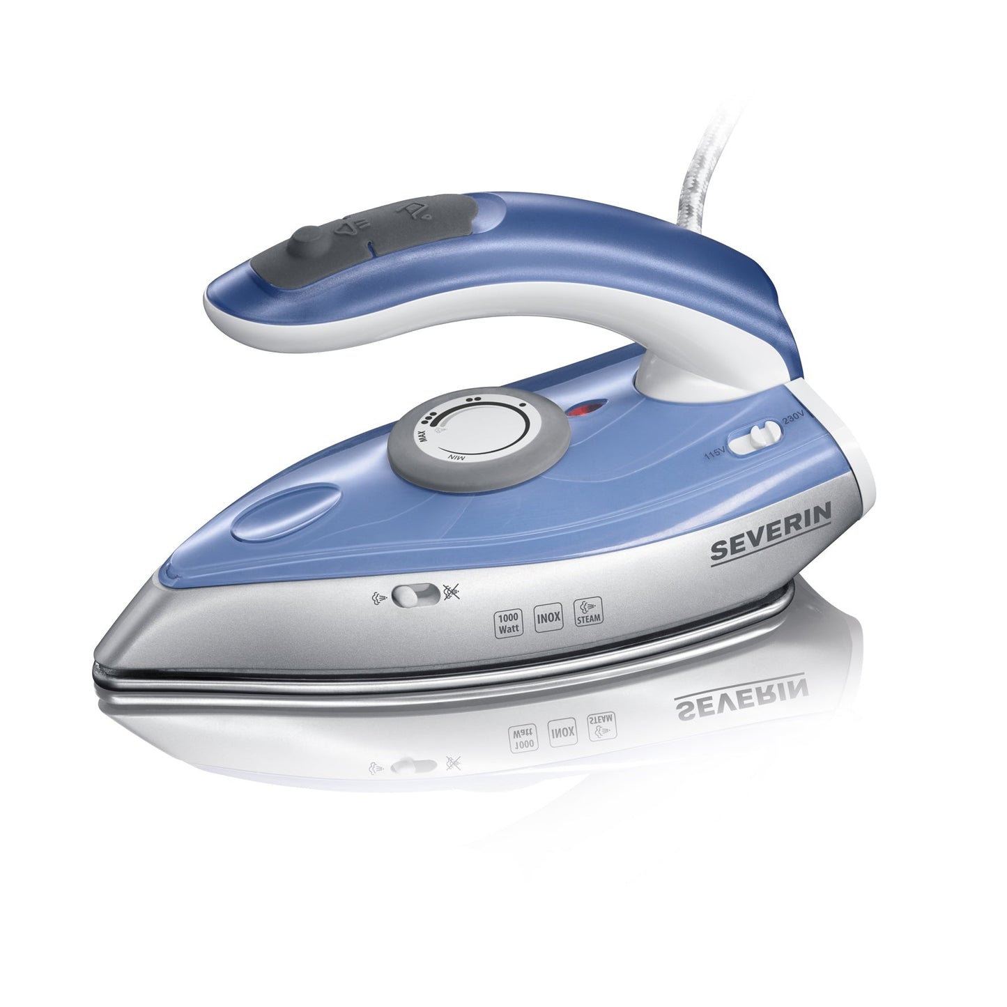 Ferro de Viagem Severin BA 3234 | 1000W, Vapor, 115/230V