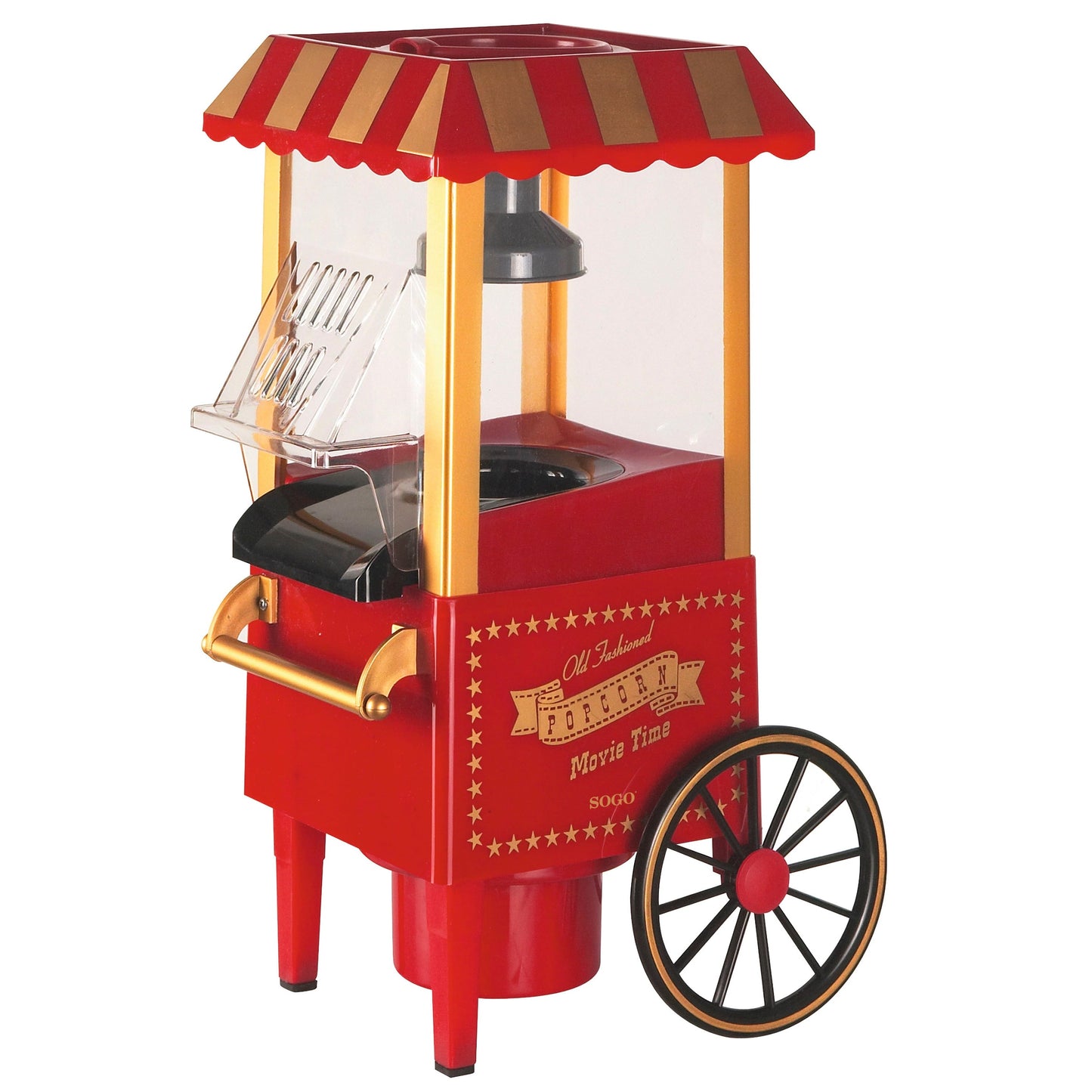 Máquina de Pipocas Sogo PALSS11330 | 1200W, Sem óleo, 3 minutos