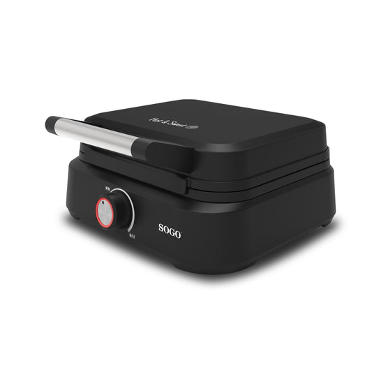 Máquina de Waffles Sogo WAFSS7235 | Antiaderente, 1500W, 2 Waffles
