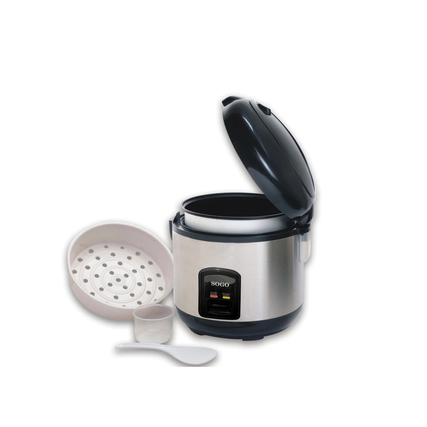 Arrozeira Elétrica Sogo ARROZ10085 | 1.8L, Manter quente 12h, Inox