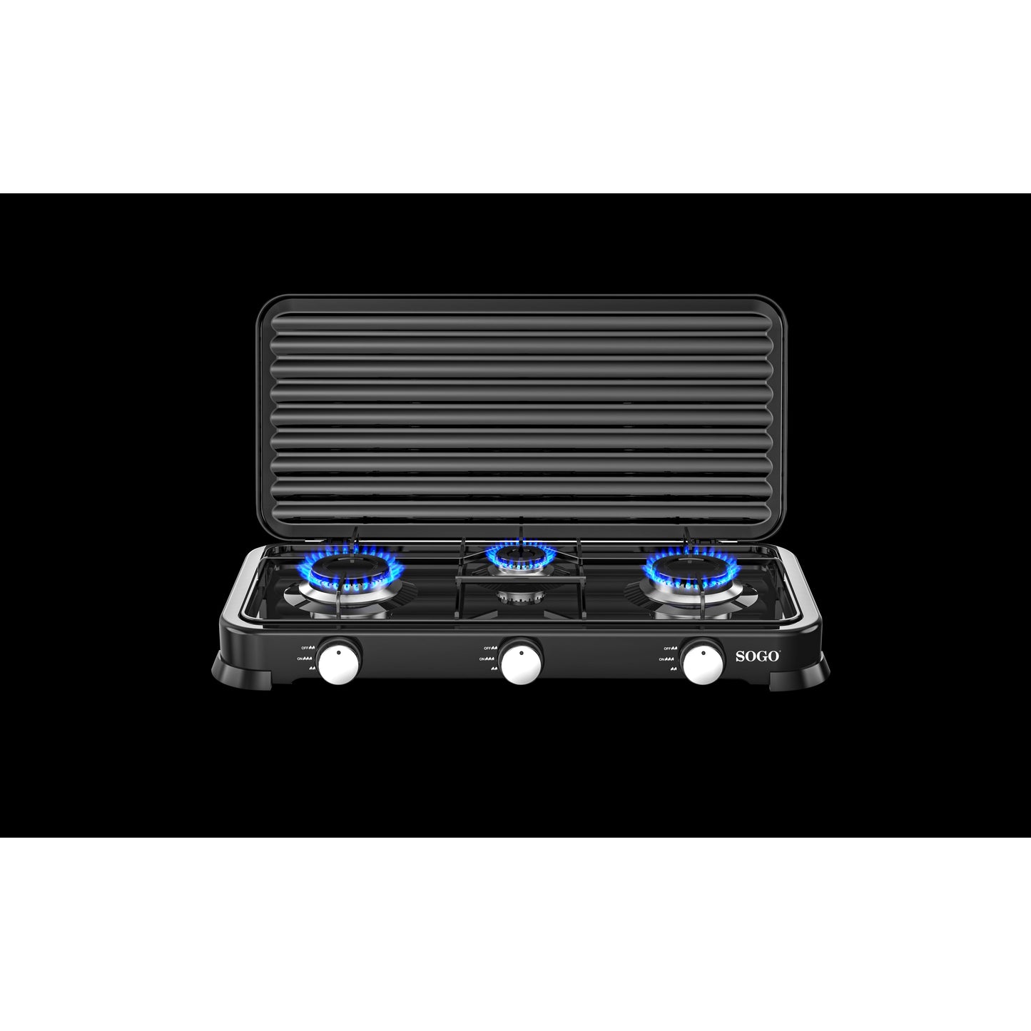 Fogareiro Sogo COCSS10237 | 3 Queimadores, Butano/Propano