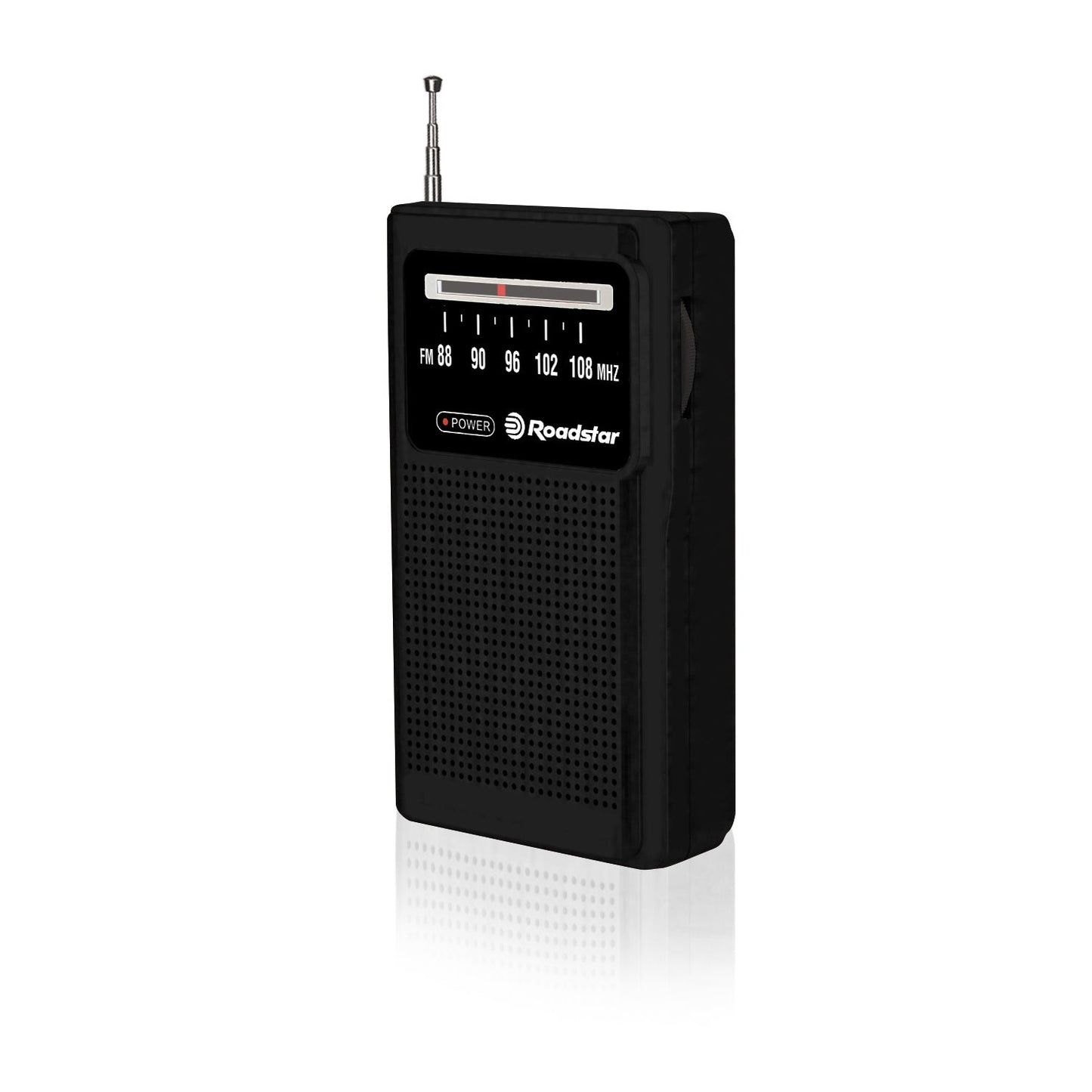 Rádio Roadstar TRA1230/BK | FM, Pilhas, Saída Auriculares