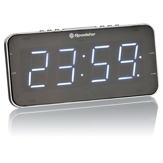 Rádio Despertador Roadstar CLR2615 | FM, Alarme duplo, 1.8"