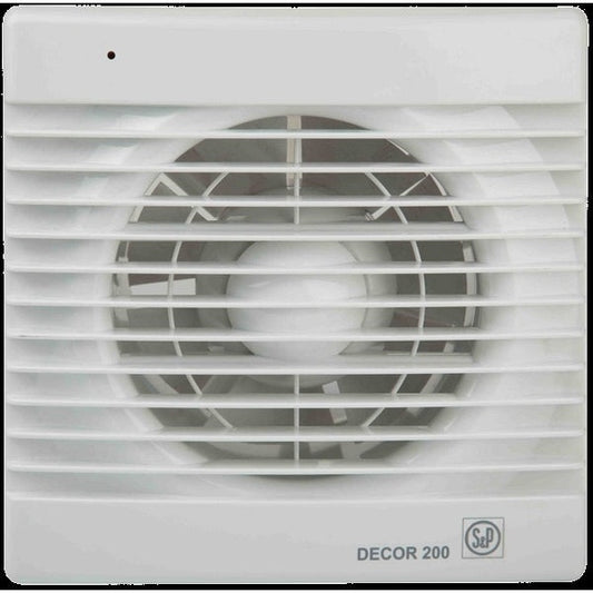 Extrator Banho S&P Decor 200 Cr | 185m³/h, 20W, 230V