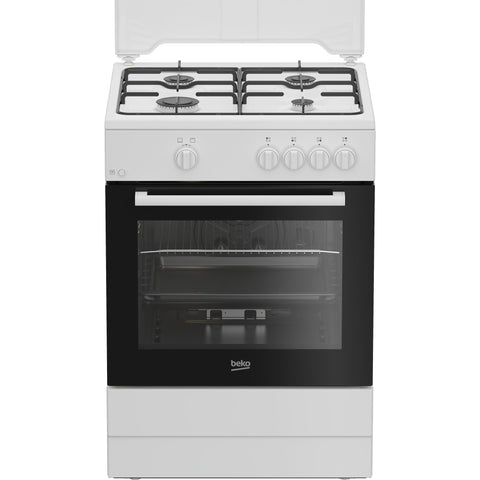 Fogão a Gás BEKO FBG62000WL | 4 Queimadores, Forno Gás, 64L