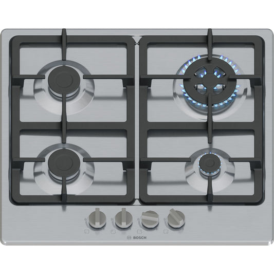 Placa a Gás BOSCH PGH6B5K90 | 4 Queimadores, Inox, 7800W