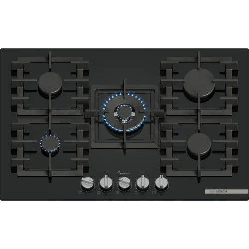 Placa a Gás BOSCH PPQ7A6I40 | 5 Queimadores, Vidro Preto, 75cm