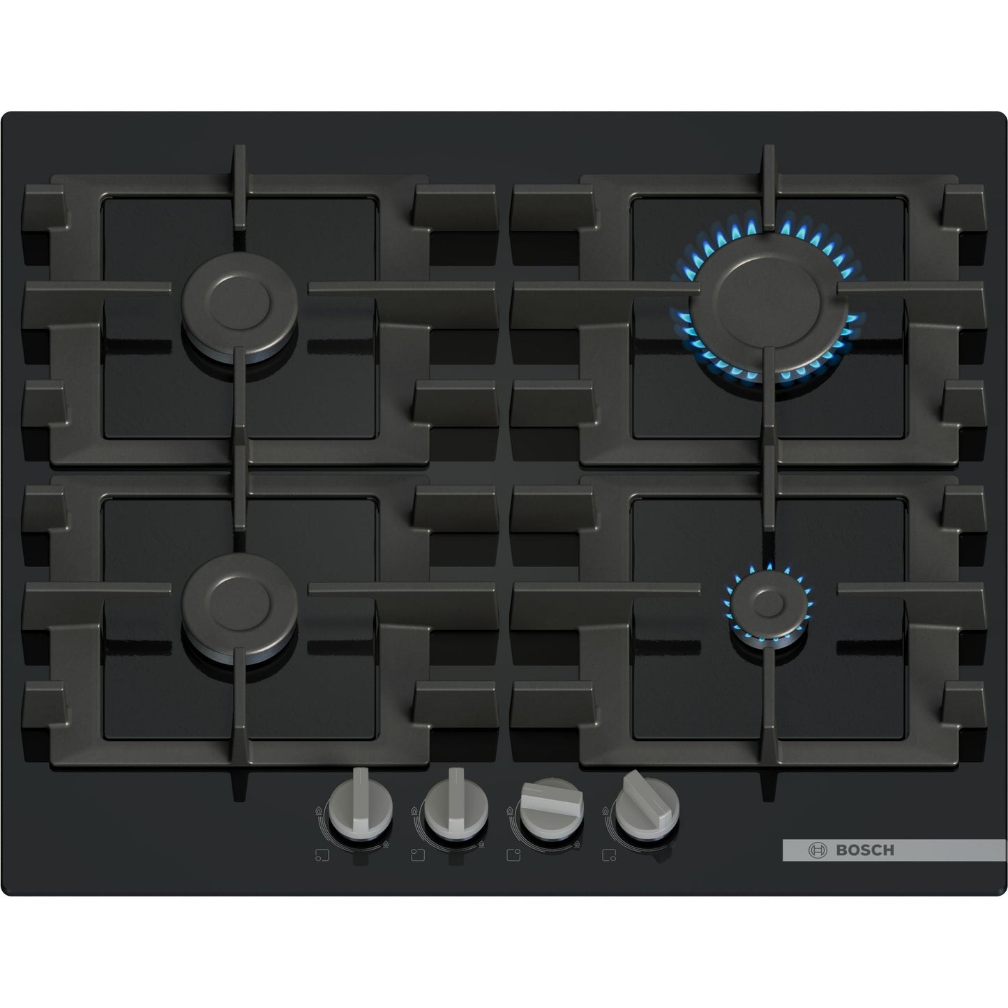 Placa a Gás Bosch PNP6B6K40 | 4 Queimadores, Vidro Preto, 60cm