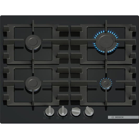 Placa a Gás Bosch PNP6B6K40 | 4 Queimadores, Vidro Preto, 60cm