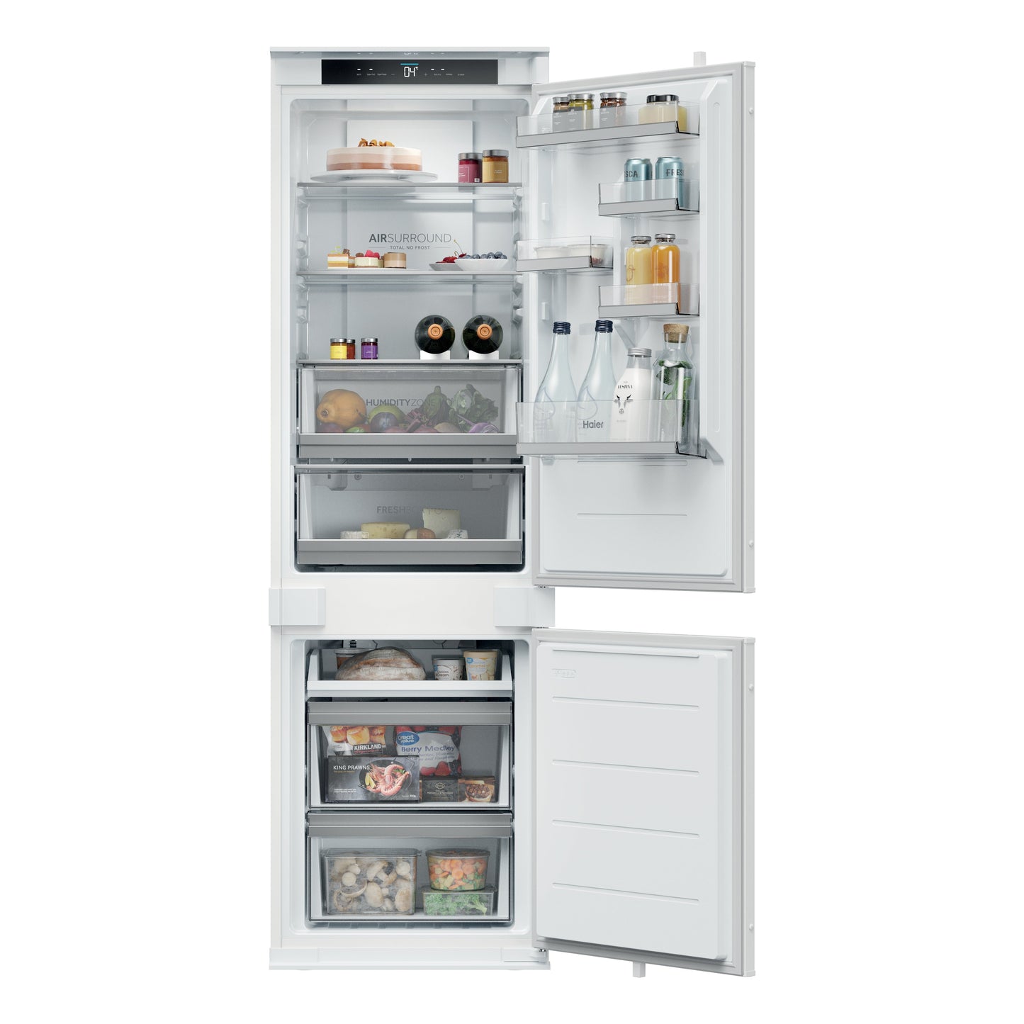 Frigorífico Encastre Haier HBQW5518E | 251L, No Frost, Wi-Fi, E