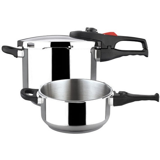 Panela de Pressão Magefesa Practika Plus Trio | 4L + 6L, Aço Inoxidável