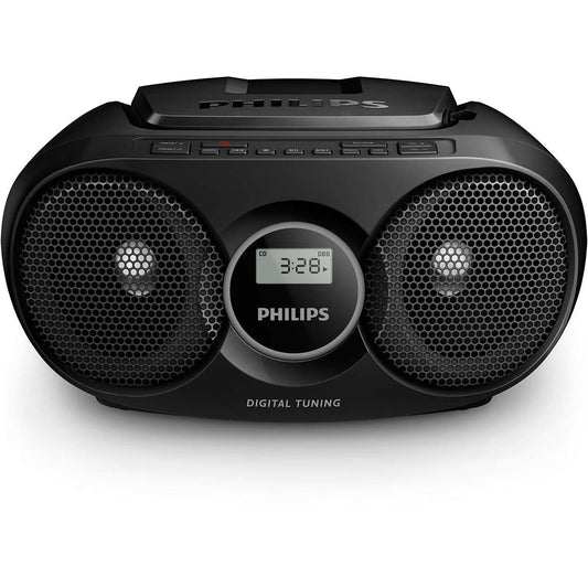 Leitor de CD PHILIPS AZ215B/12 | Preto, FM, Dynamic Bass Boost