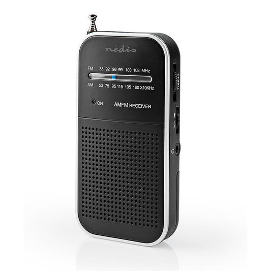 Rádio Portátil NEDIS RDFM1110SI | FM/AM, 1.5W, Analógico