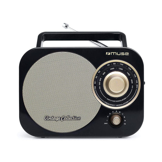 Rádio Portátil MUSE M-055 RB | FM/MW, Antena FM, Entrada Aux