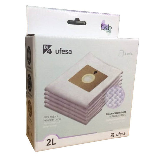 Sacos Ufesa AC3050 AC3055 | Microfibra, 4 Unidades, 2L