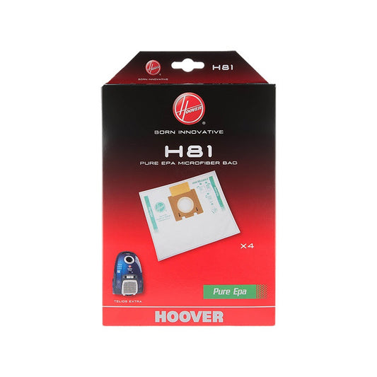 Sacos Hoover TX63SE011 H81 | PureHepa, Microfibra, 4 unidades