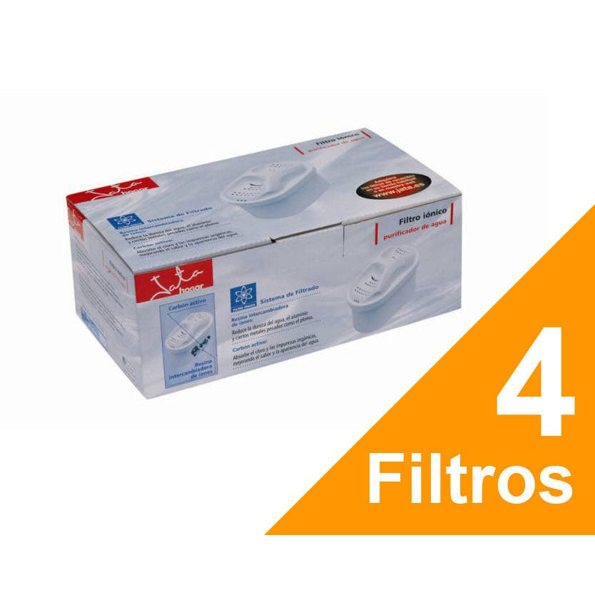 Pack de 4 filtros Iónicos Jata JH01 | Jarro Purificador
