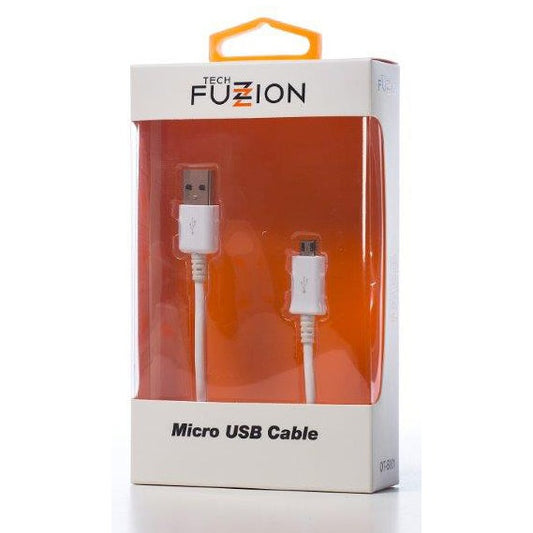 Cabo USB-Micro USB Tech Fuzzion ACECAB6001WH | 1m, USB 2.0, Branco
