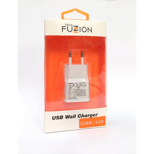 Carregador Tech Fuzzion ACECHA0588WH | 2 USB, 2A