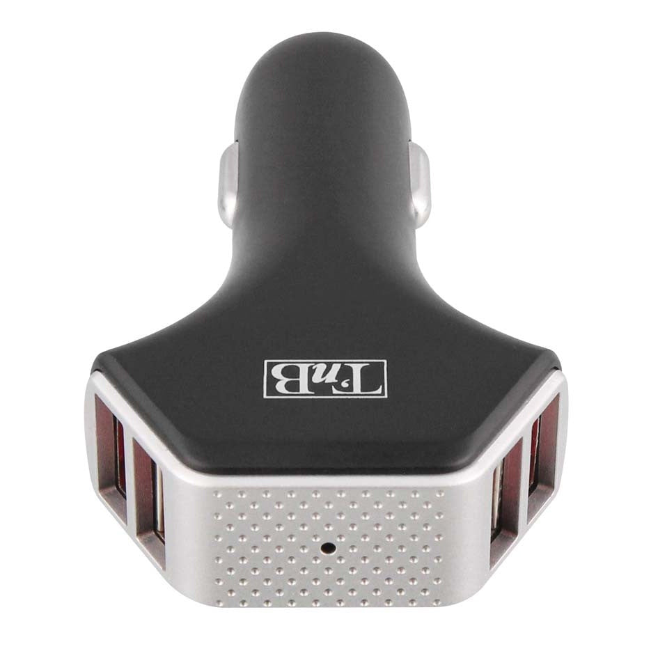 Carregador Auto T'nB CAC4USB8A | 4 Portas USB, 8A Total, Carga Rápida