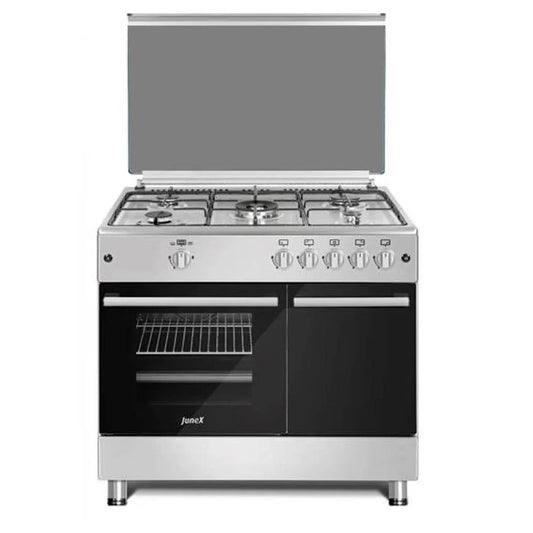 Fogão a Gás Junex FBL960XB | 5 queimadores, Inox, Termóstato