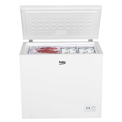 Arca Congeladora Horizontal Beko CF200EWN | 198L, Classe E, Branco