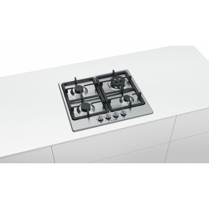 Placa a Gás Bosch PGH6B5B90 | 4 Queimadores, Inox, 7.8 kW
