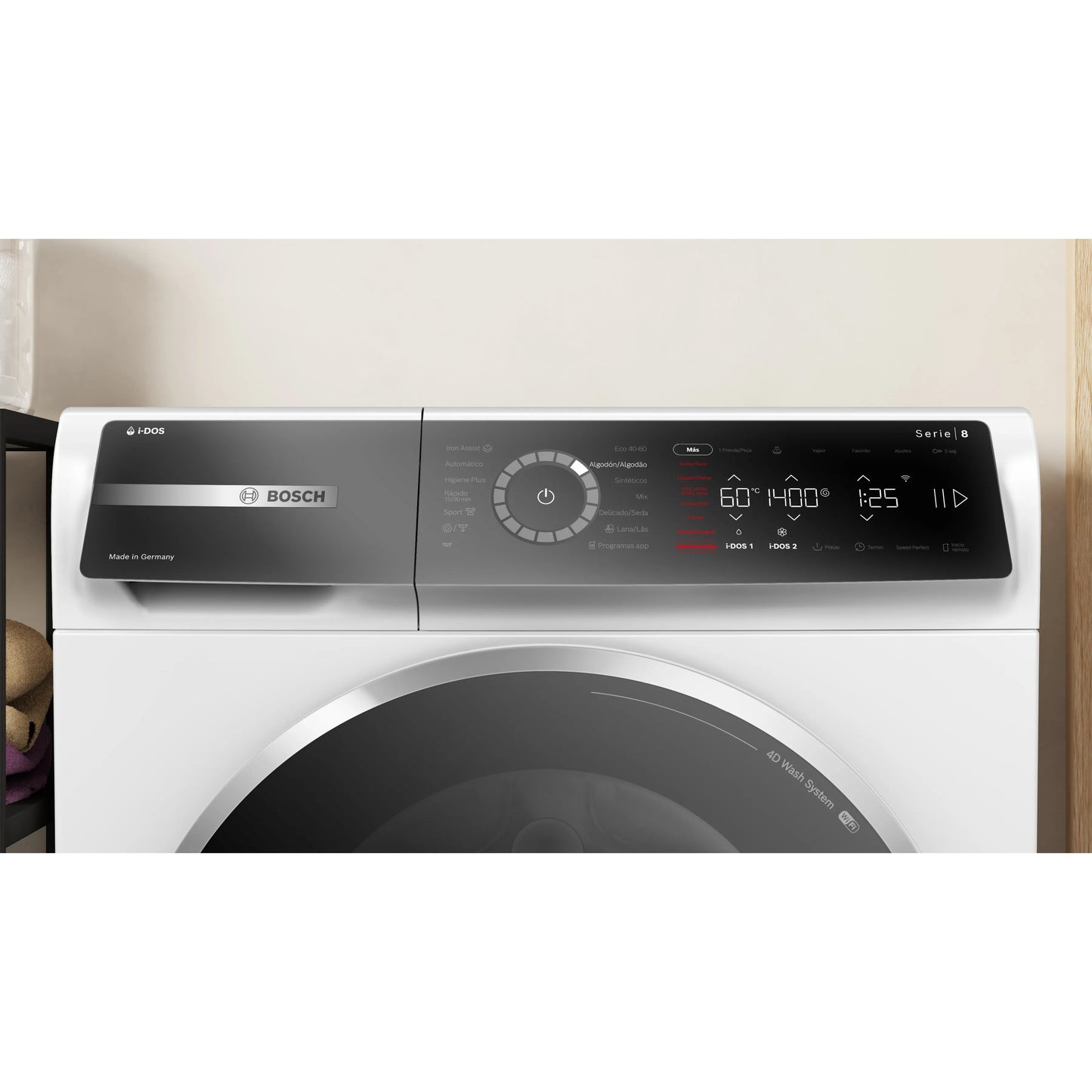 Máquina Lavar Roupa Bosch WGB254A1ES | 10 kg, 1400 rpm, A, i-DOS