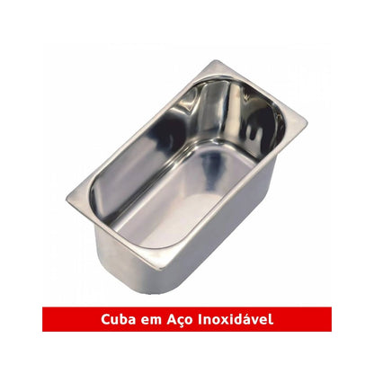 Fritadeira Elétrica Haeger Deep & Go | 3L, 2000W, Inox