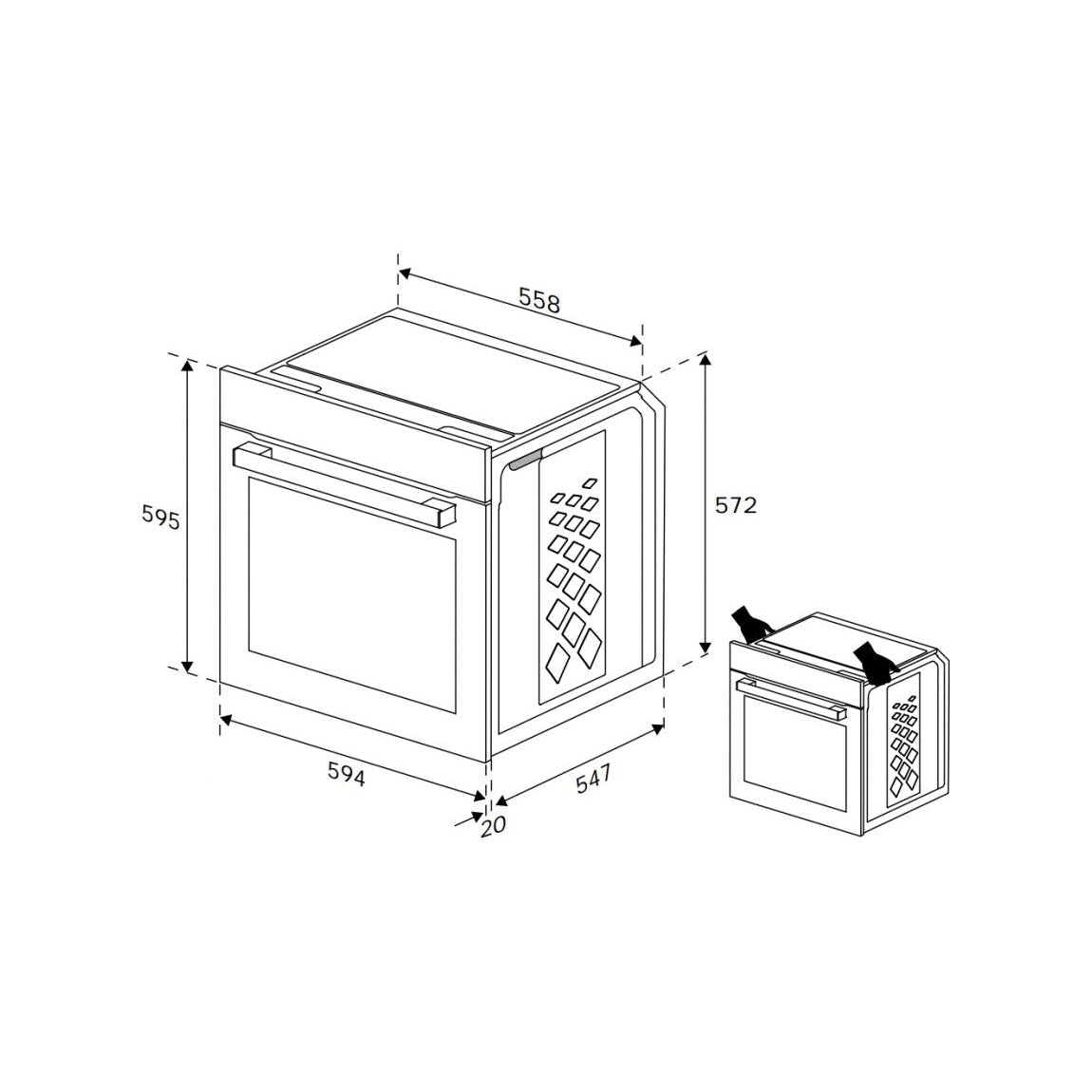 Pack Forno + Placa Beko BBSE17300B | Indução, Forno 72L