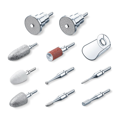 Conjunto Manicure/Pedicure Beurer MP62 | 9 acessórios, Safira, Feltro