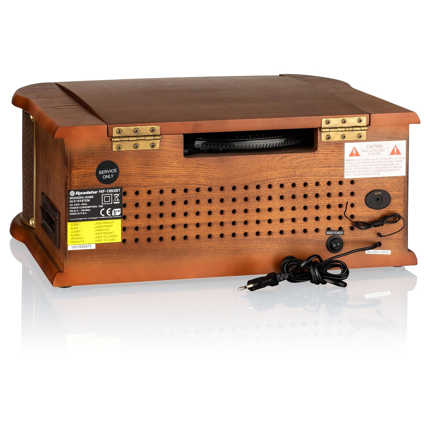 Gira-discos Roadstar HIF1993BT | Vinil, CD, Bluetooth, Rádio FM