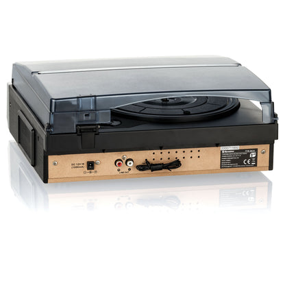 Gira-discos Roadstar TTR8634 | 33/45/78 rpm, Rádio FM, Amplificador