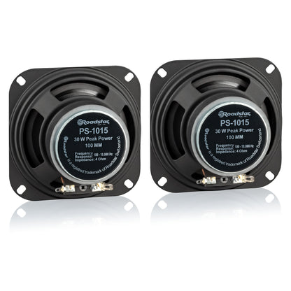 Colunas Auto Roadstar PS-1015 | 30W, 100-18000 Hz, Ø100 mm