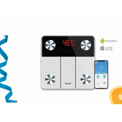 Balança Sogo BABSS2900 | Bluetooth, 180kg, BMI