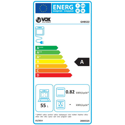 Fogão Misto VOX GHB522 | 2+2 Queimadores, 55L, Grill