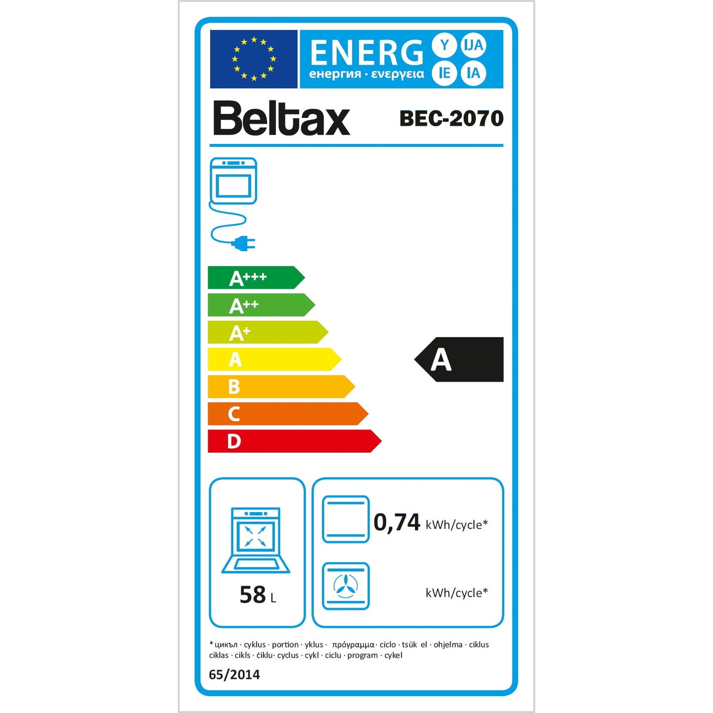 Fogão Elétrico Beltax BEC2070 | 4 Queimadores, Forno Elétrico, 6800W