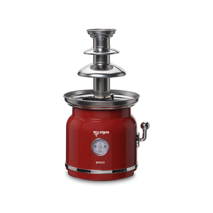 Fonte de chocolate Sogo FCHSS11970 | 90W, Aço inox, Retro