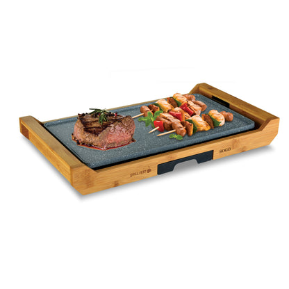 Grelhador Sogo BARSS1223 | 43x23cm, Antiaderente, 2200W
