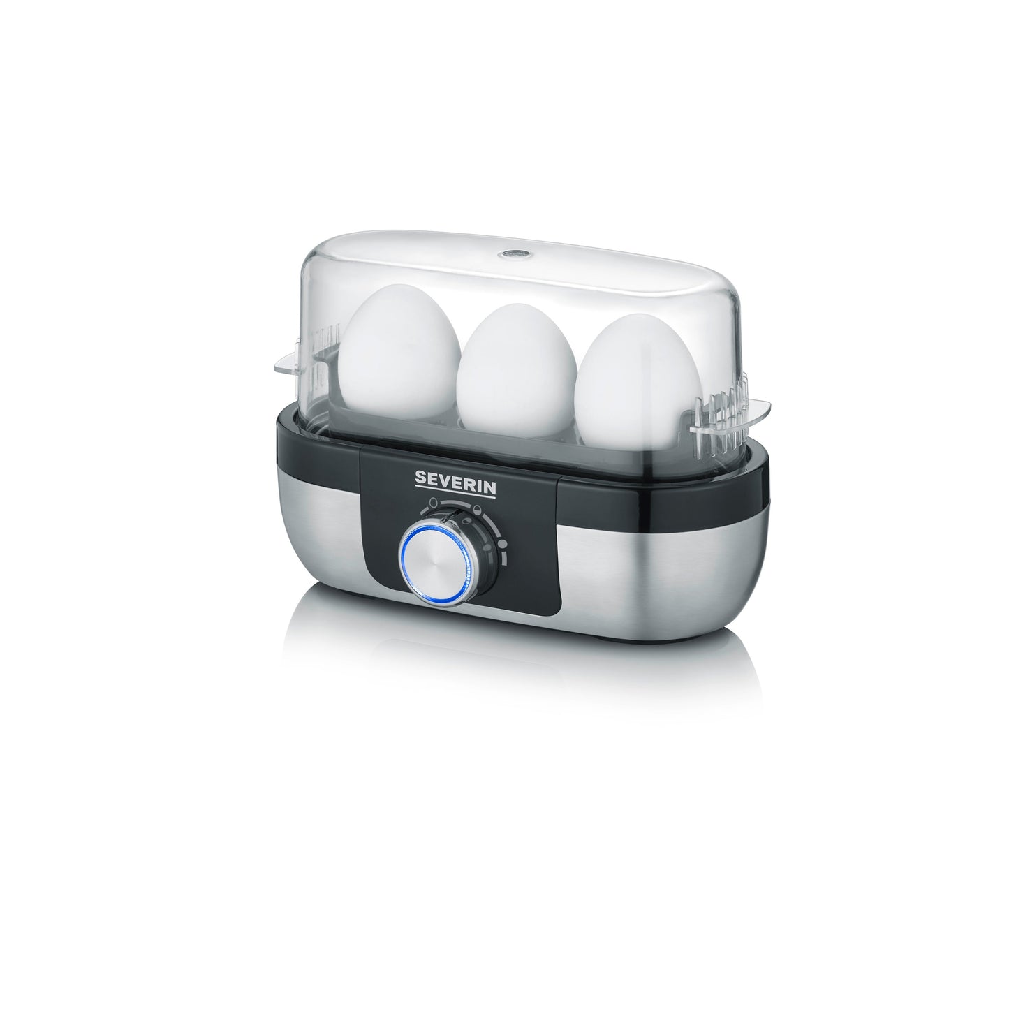 Máquina de Cozer Ovos Elétrica Severin EK3163 | 3 Ovos, Inox, 270W