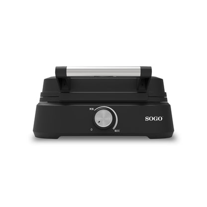 Máquina de Waffles Sogo WAFSS7235 | Antiaderente, 1500W, 2 Waffles