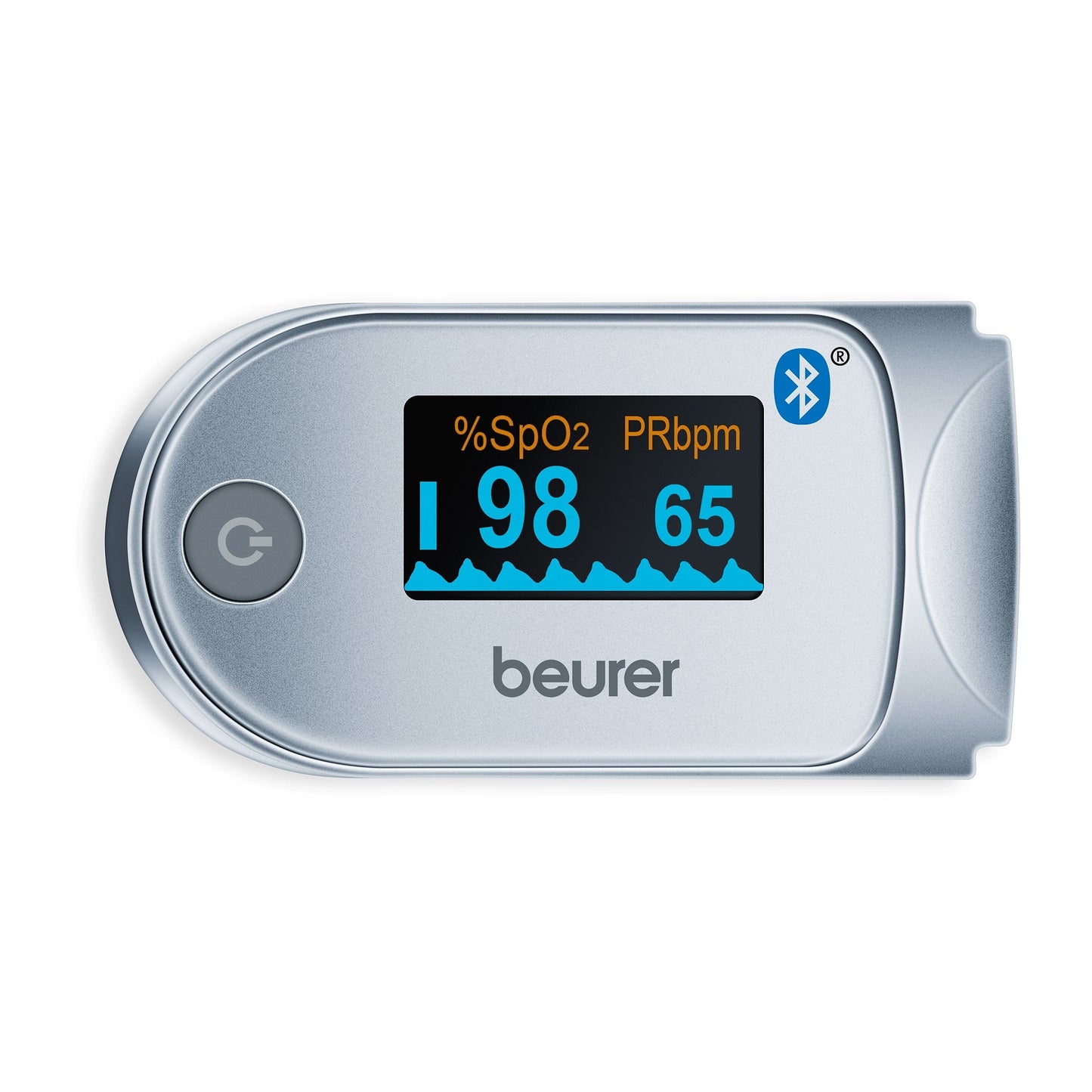 Pulsioximetro Beurer PO60 | Bluetooth, 100 posições de memória, Compacto